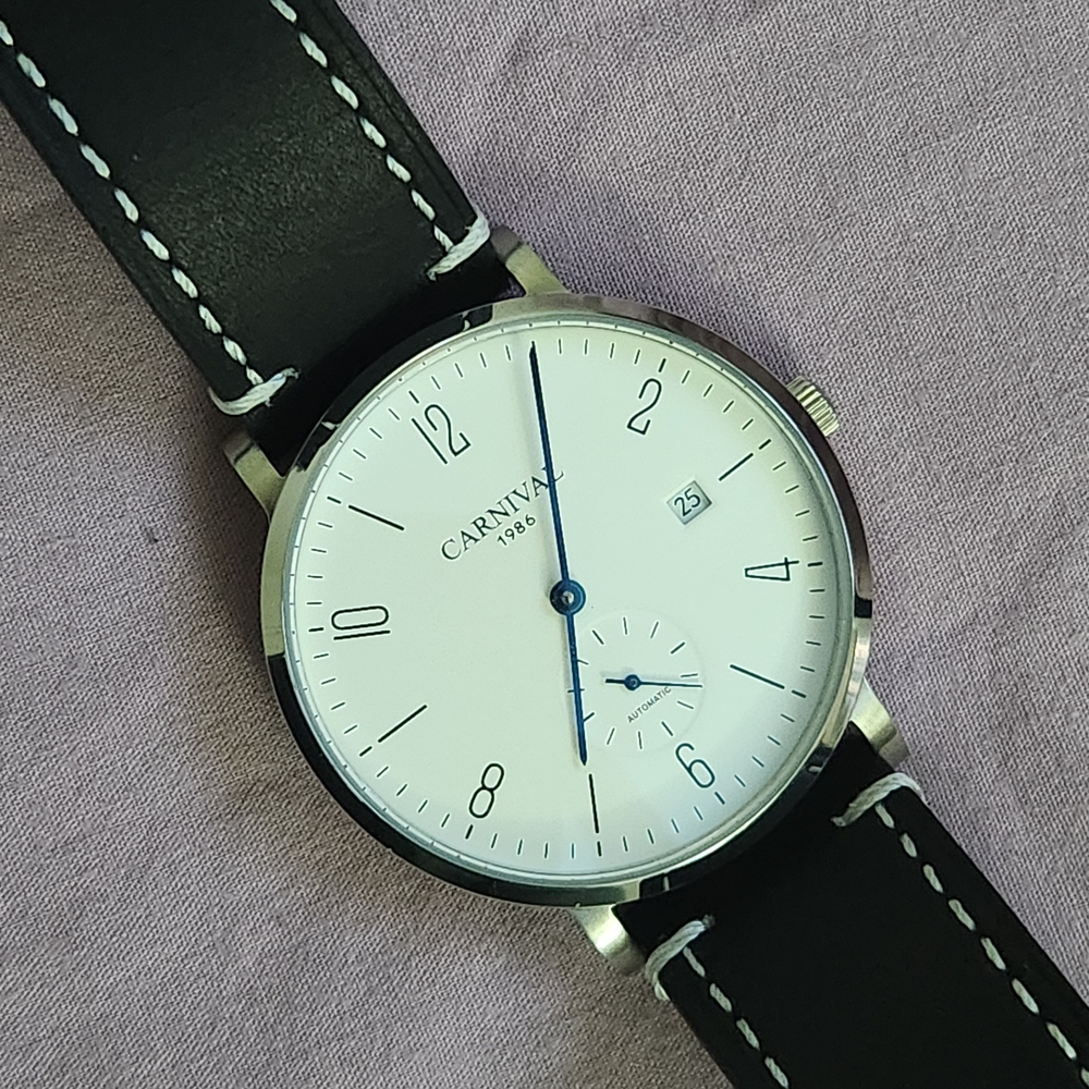 Carnival Men's Classic Black and White Watch